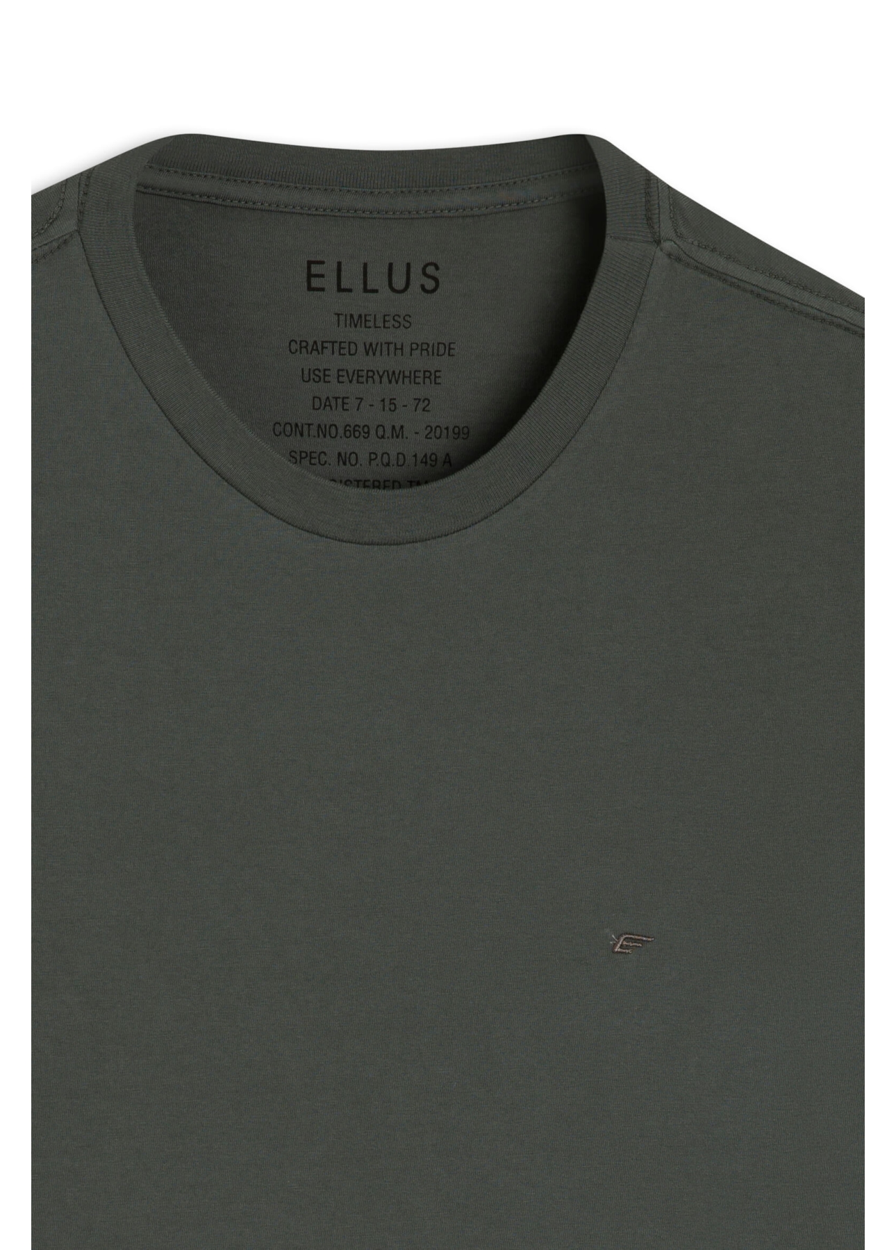 T-Shirt Cotton Fine Easa Classic Musgo