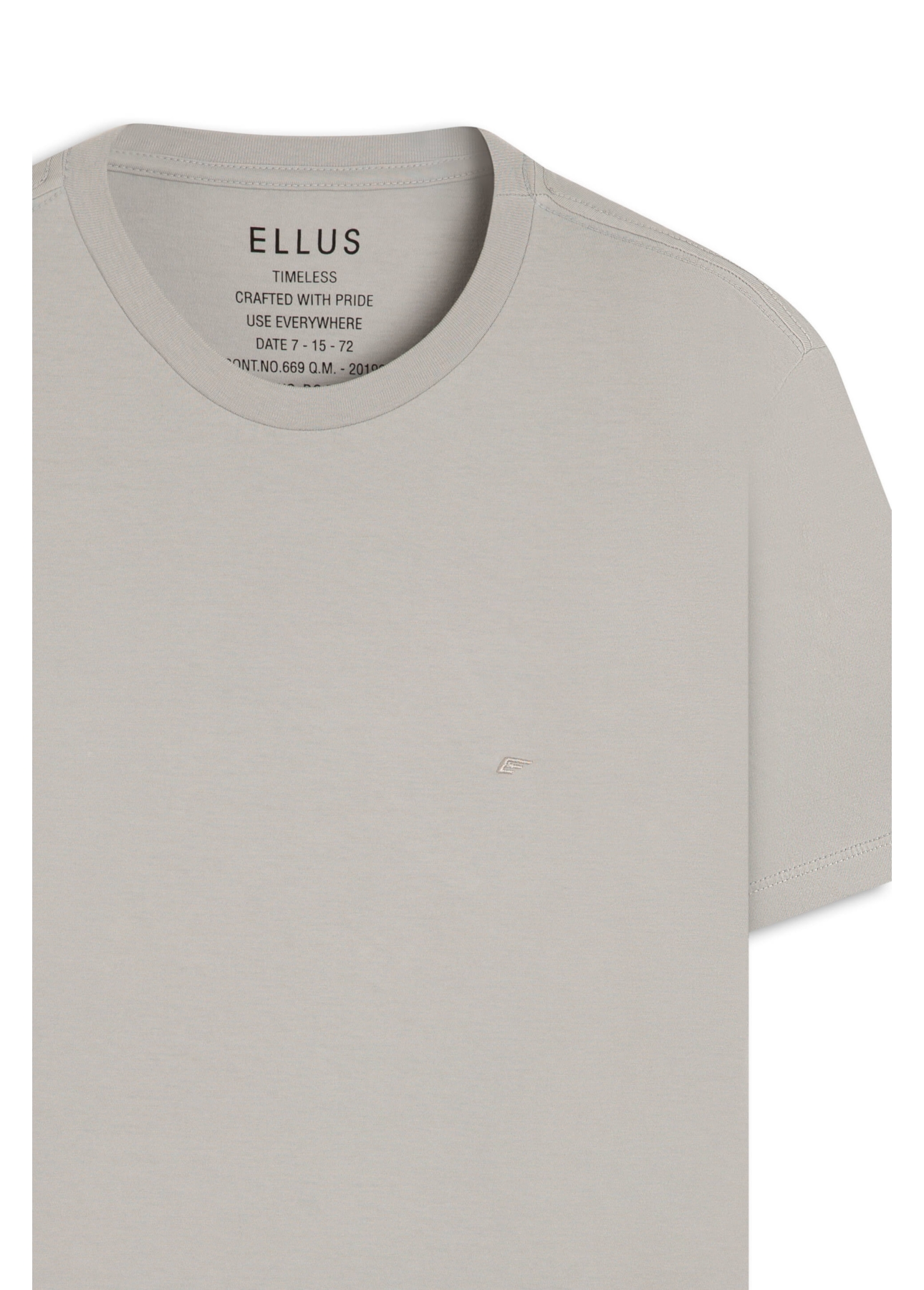 T-Shirt Cotton Fine Easa Classic Prata