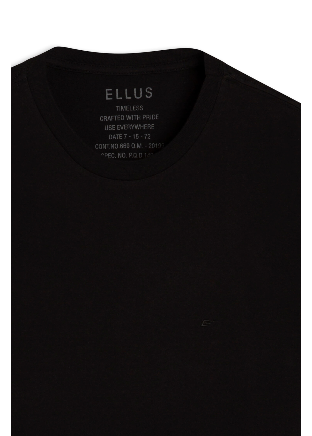 T-Shirt Cotton Fine Easa Classic Preto