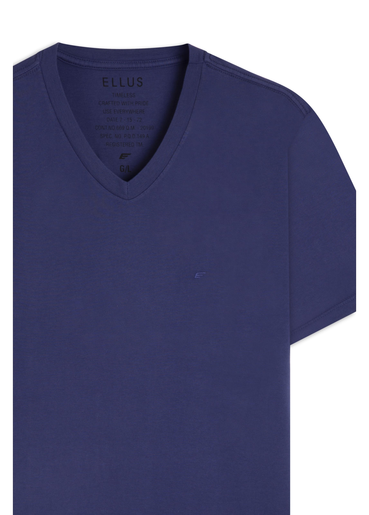T-Shirt Cotton Fine Easa Classic Purple Blue i