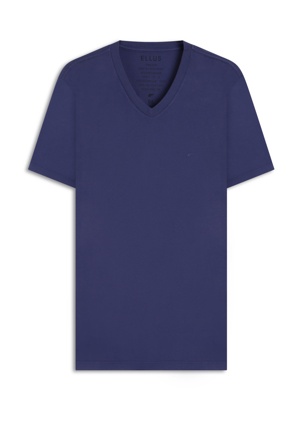 T-Shirt Cotton Fine Easa Classic Purple Blue i