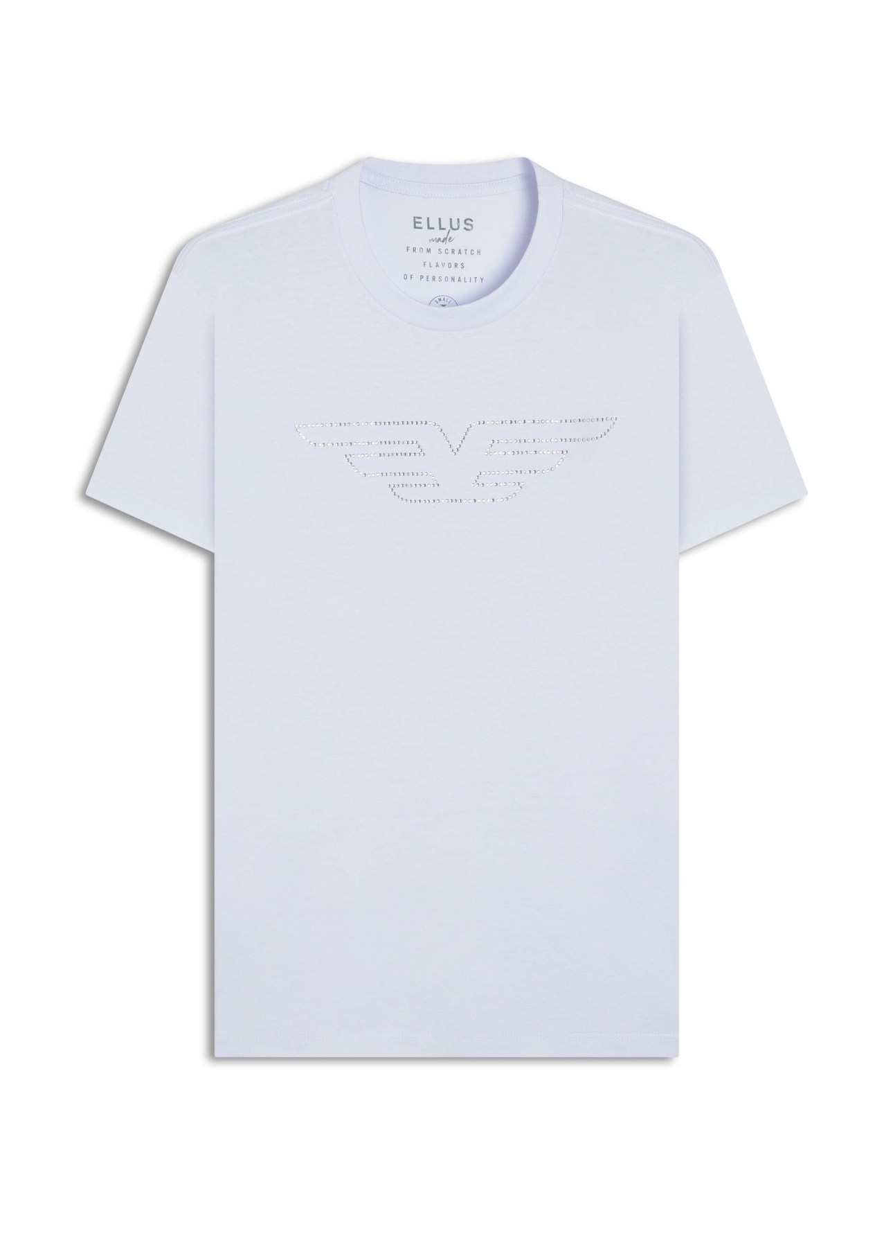 T-Shirt Cotton Fine Easa Duplo Hotfix Branco