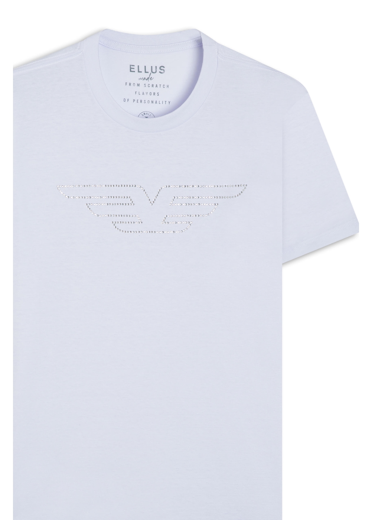 T-Shirt Cotton Fine Easa Duplo Hotfix Branco