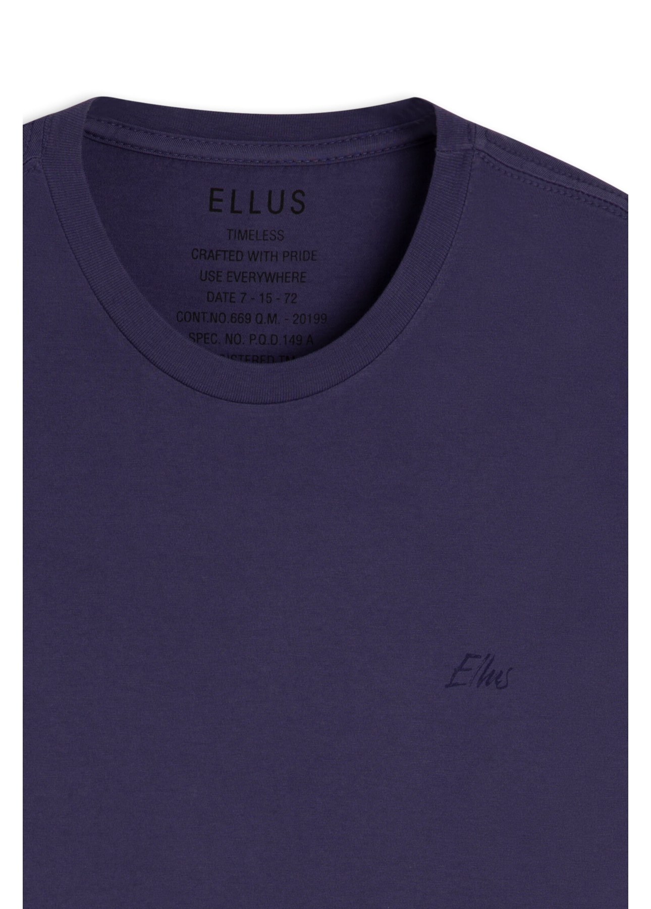 T-Shirt Cotton Fine Ellus Aquarela Classic Hortencia