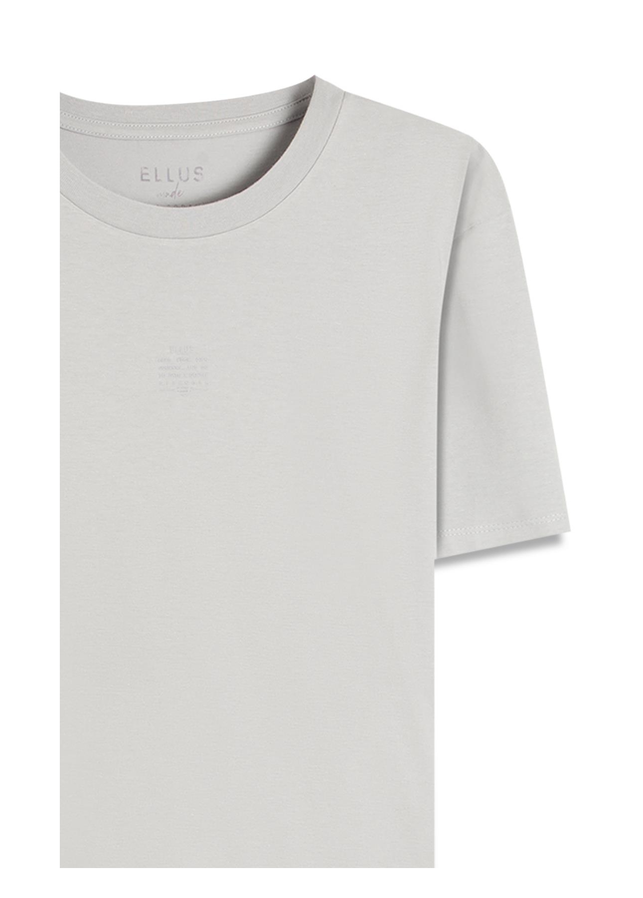 T-Shirt Cotton Fine Ellus Classic Mc Azul Seco