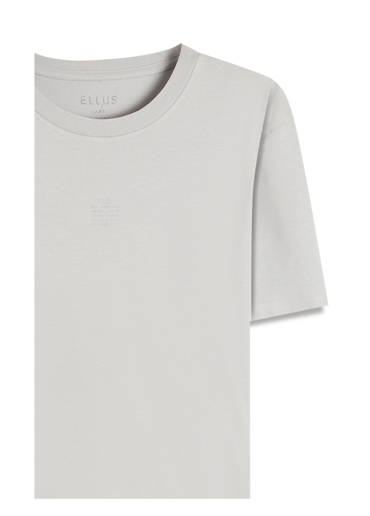 T-Shirt Cotton Fine Ellus Classic Mc Azul Seco