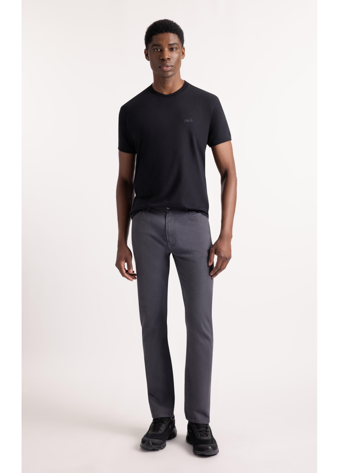 T-Shirt Cotton Fine Ellus Classic Preto