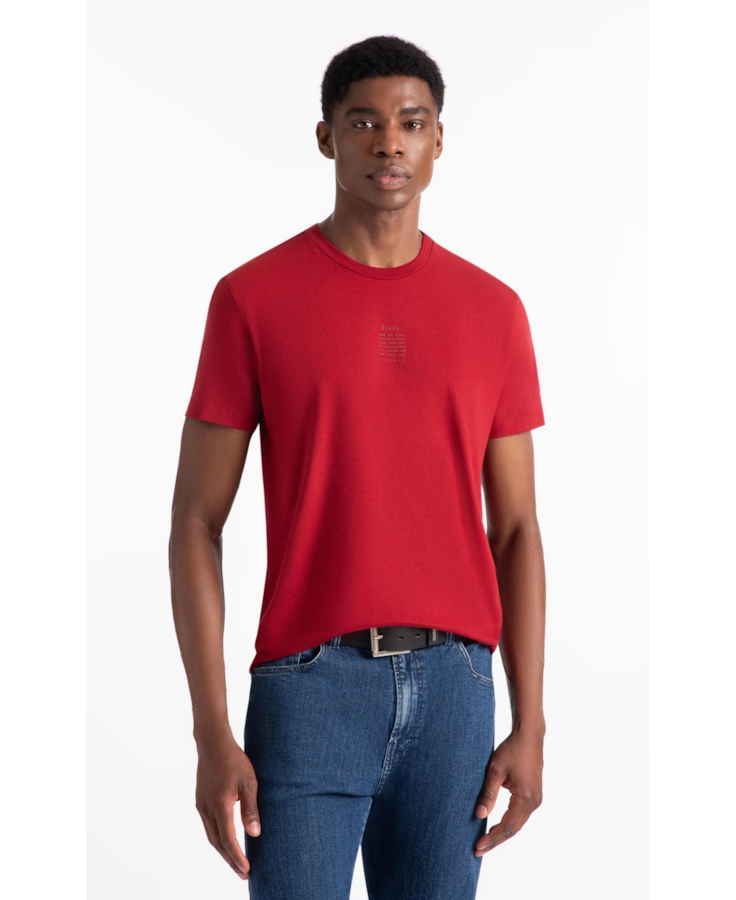 T-Shirt Cotton Fine Ellus Classic Vermelho