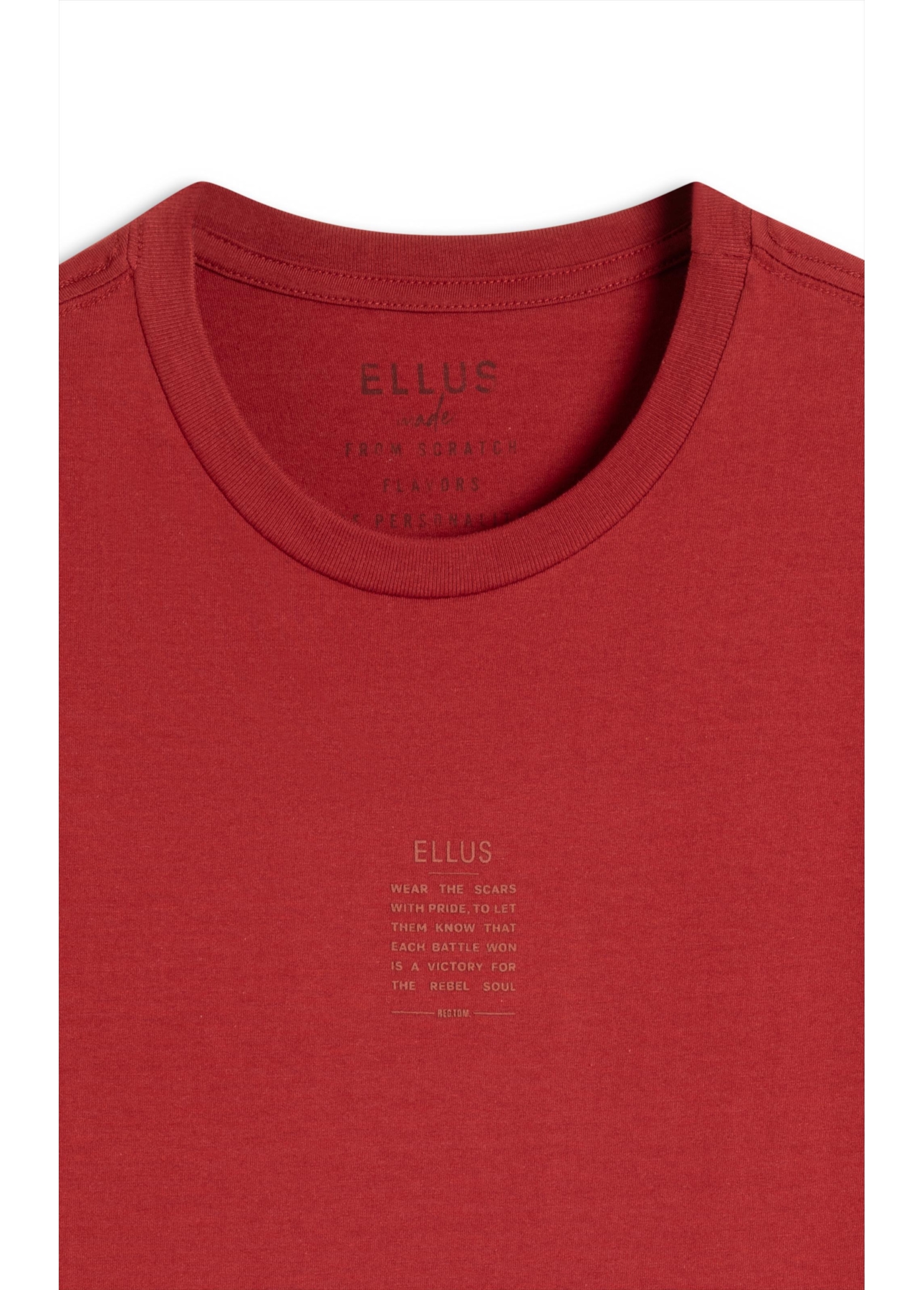 T-Shirt Cotton Fine Ellus Classic Vermelho