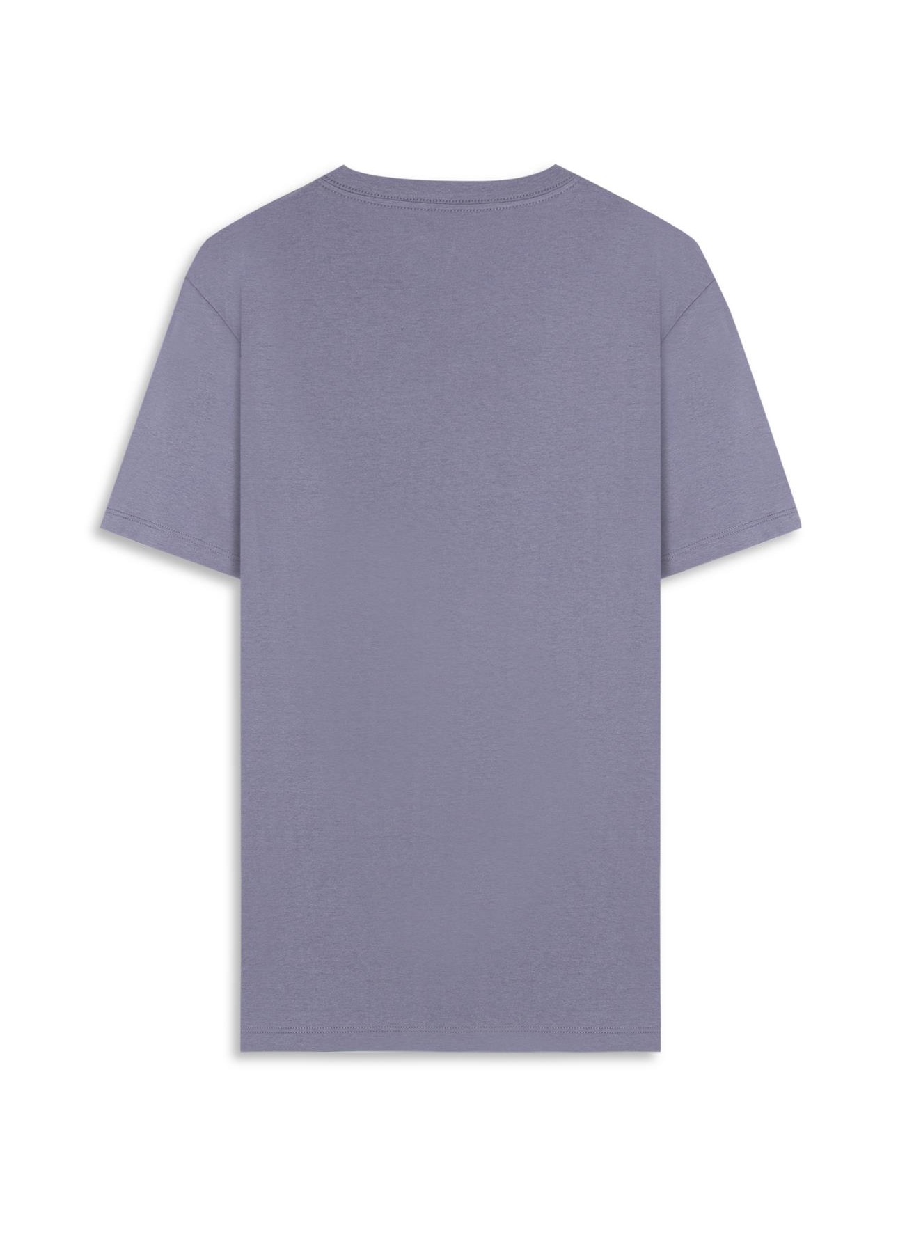 T-Shirt Cotton Fine Ellus Duocolor Classic Mc Blue Vintage