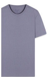 T-Shirt Cotton Fine Ellus Duocolor Classic Mc Blue Vintage