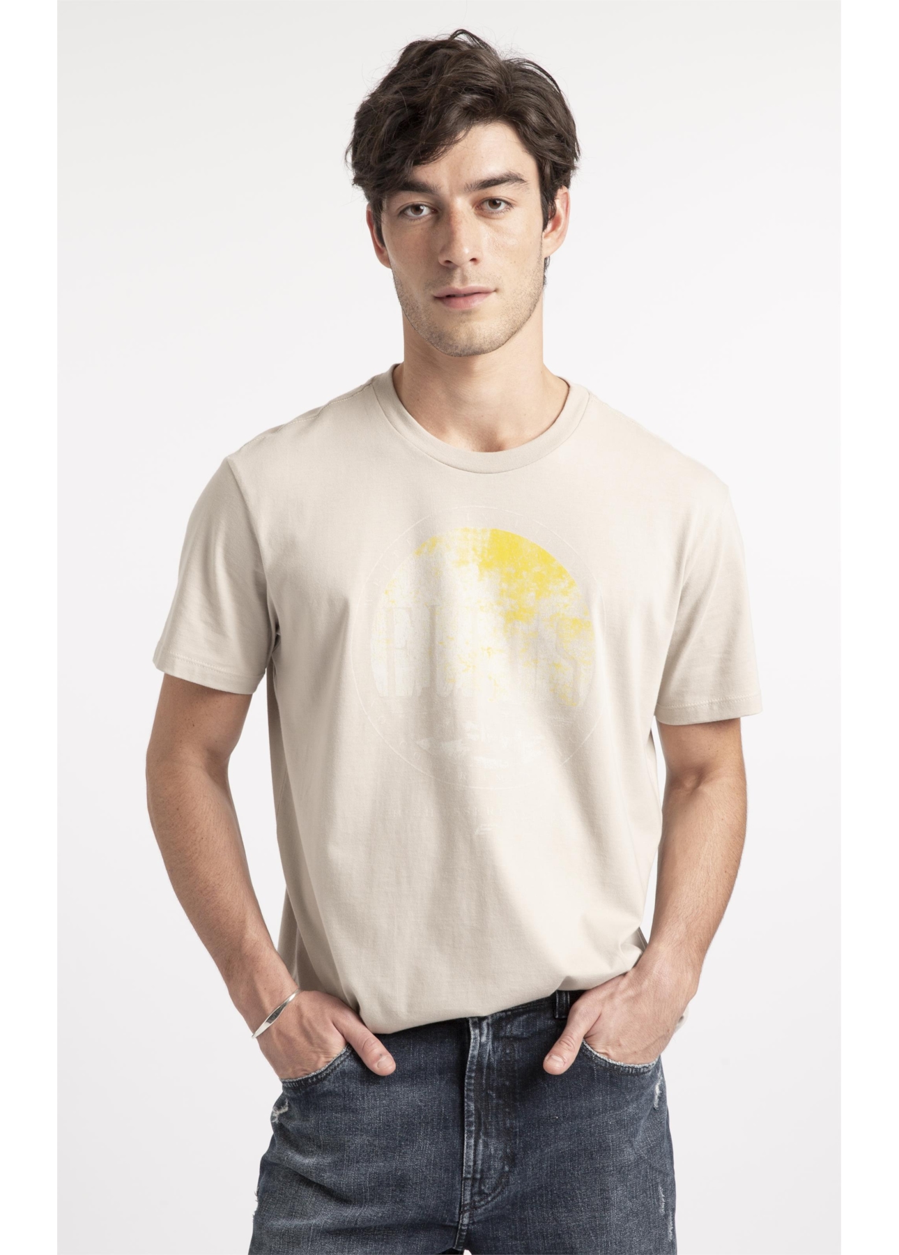 T-Shirt Cotton Fine Ellus High Desert Areia Seca