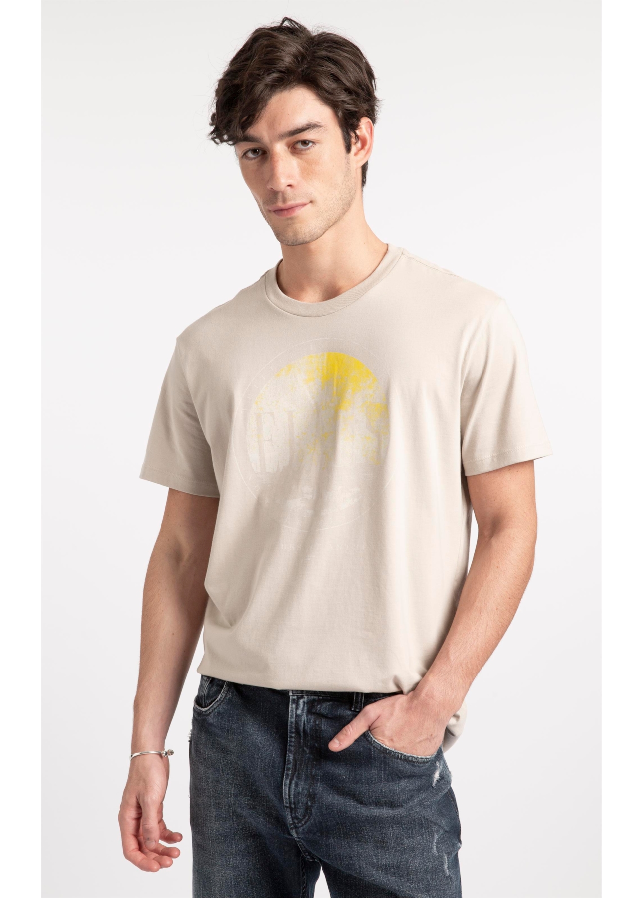 T-Shirt Cotton Fine Ellus High Desert Areia Seca
