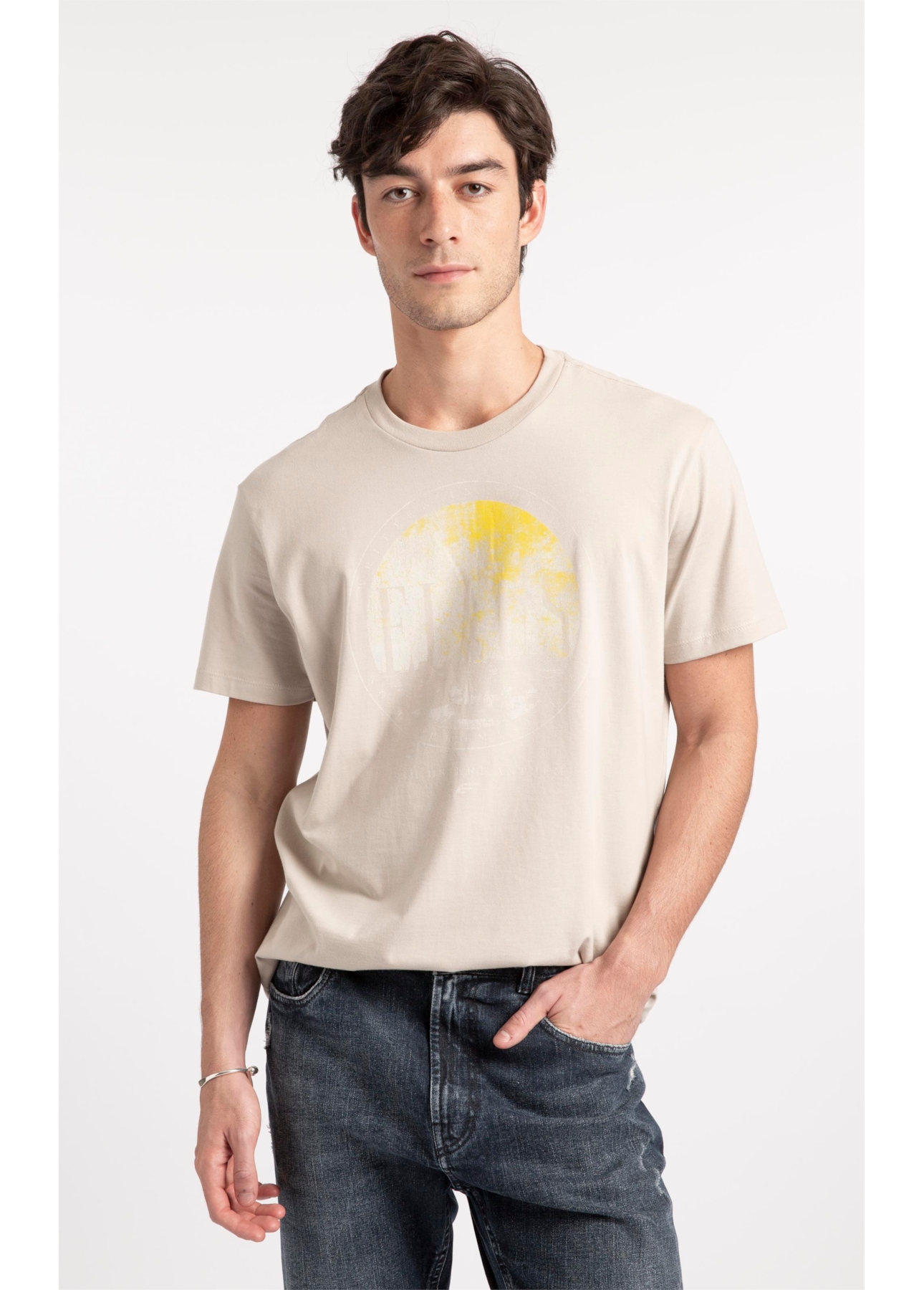 T-Shirt Cotton Fine Ellus High Desert Areia Seca