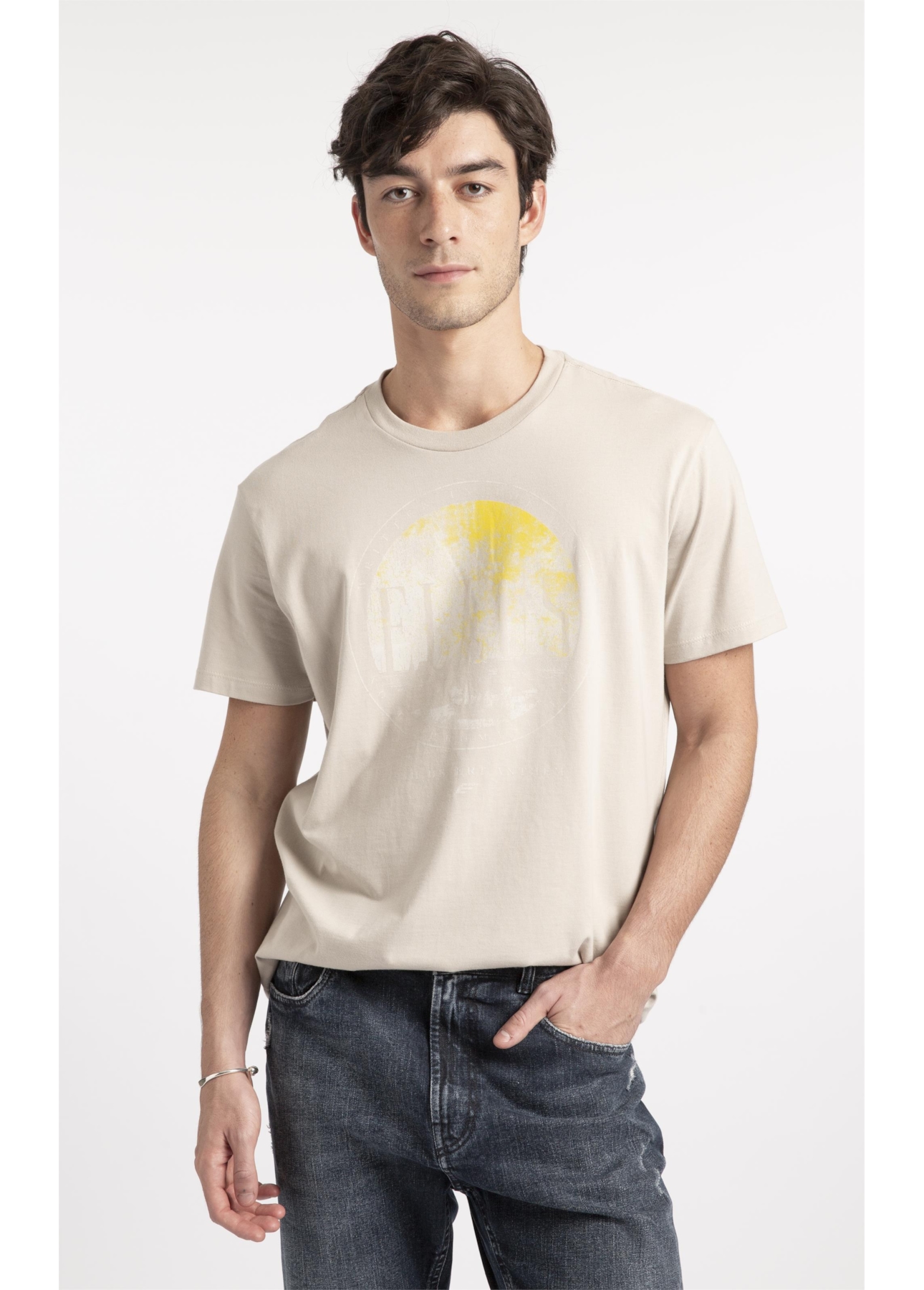 T-Shirt Cotton Fine Ellus High Desert Areia Seca