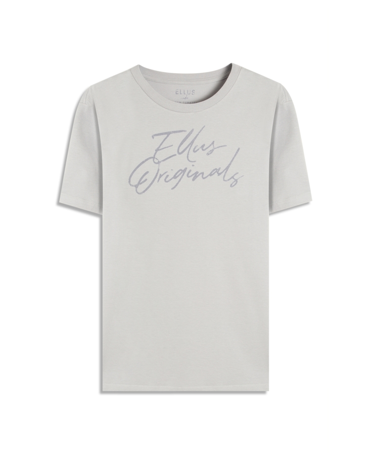 T-Shirt Cotton Fine Ellus Originals Classic Mc Azul Seco
