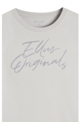 T-Shirt Cotton Fine Ellus Originals Classic Mc Azul Seco