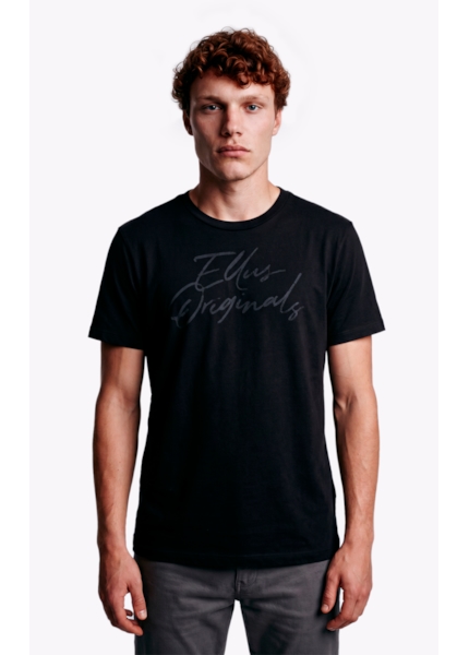 T-Shirt Cotton Fine Ellus Originals Classic Mc Preto