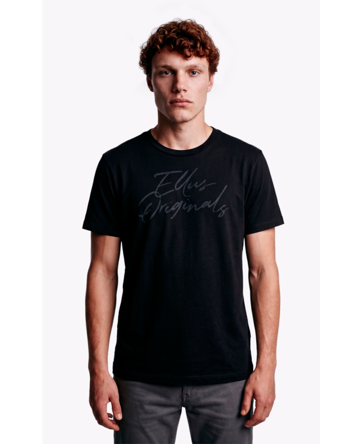 T-Shirt Cotton Fine Ellus Originals Classic Mc Preto