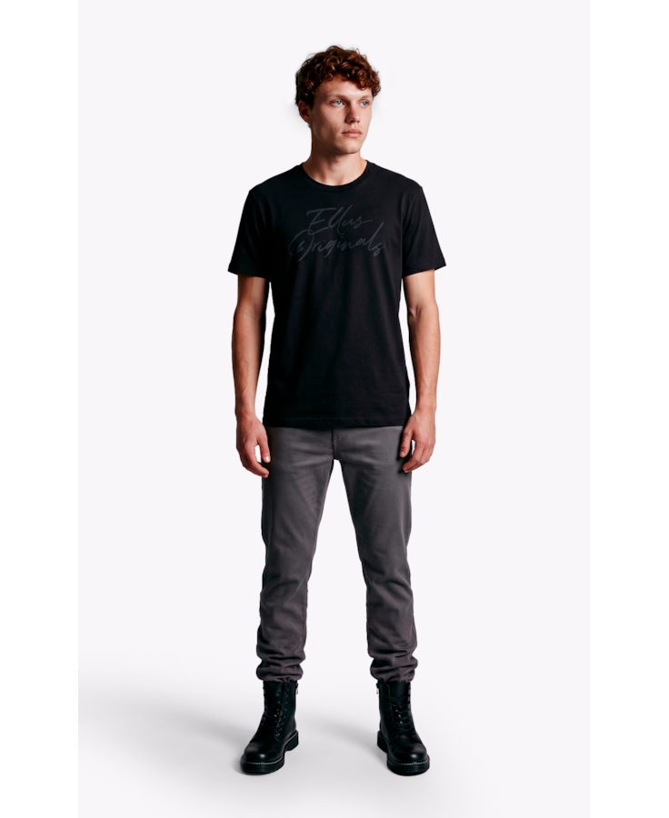 T-Shirt Cotton Fine Ellus Originals Classic Mc Preto