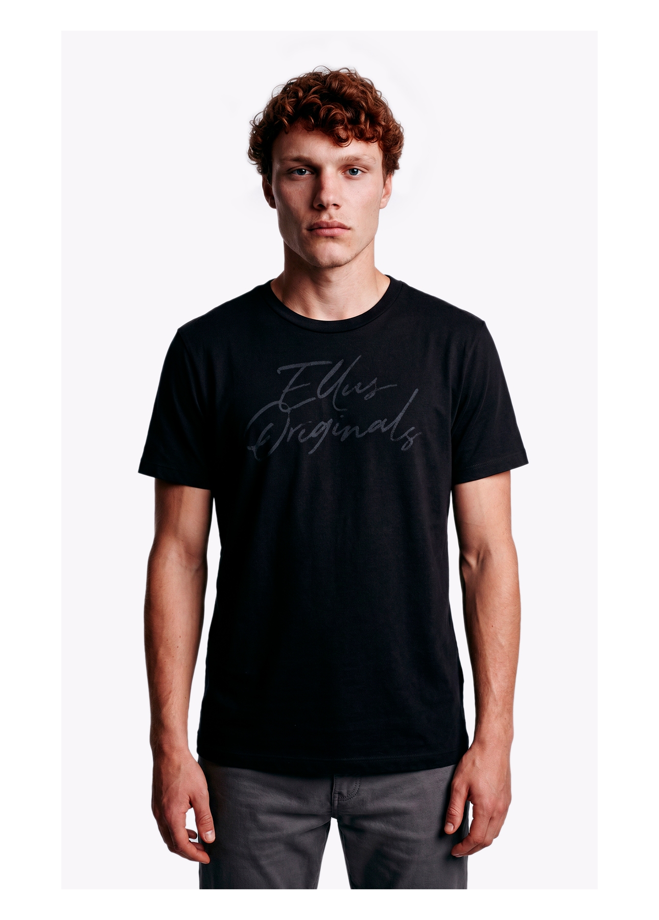 T-Shirt Cotton Fine Ellus Originals Classic Mc Preto