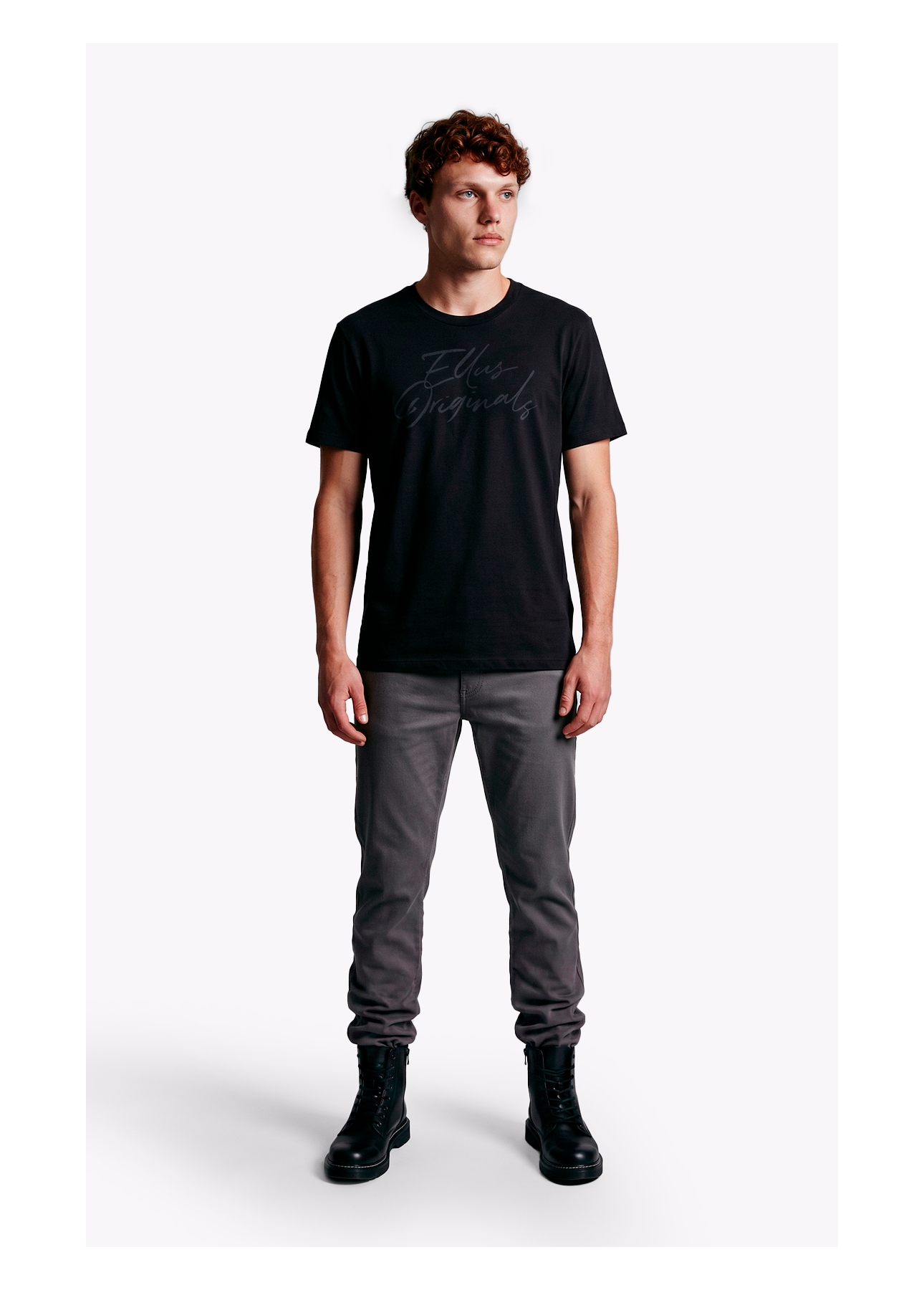 T-Shirt Cotton Fine Ellus Originals Classic Mc Preto