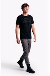 T-Shirt Cotton Fine Ellus Originals Classic Mc Preto