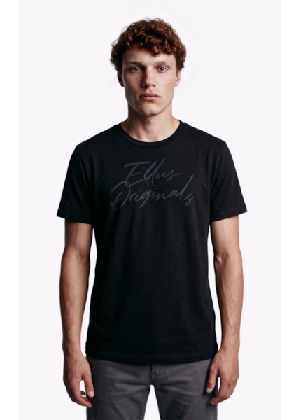 T-Shirt Cotton Fine Ellus Originals Classic Mc Preto