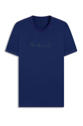 T-Shirt Cotton Fine Ellus Originals Old Blue