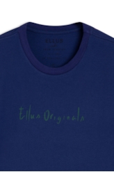 T-Shirt Cotton Fine Ellus Originals Old Blue