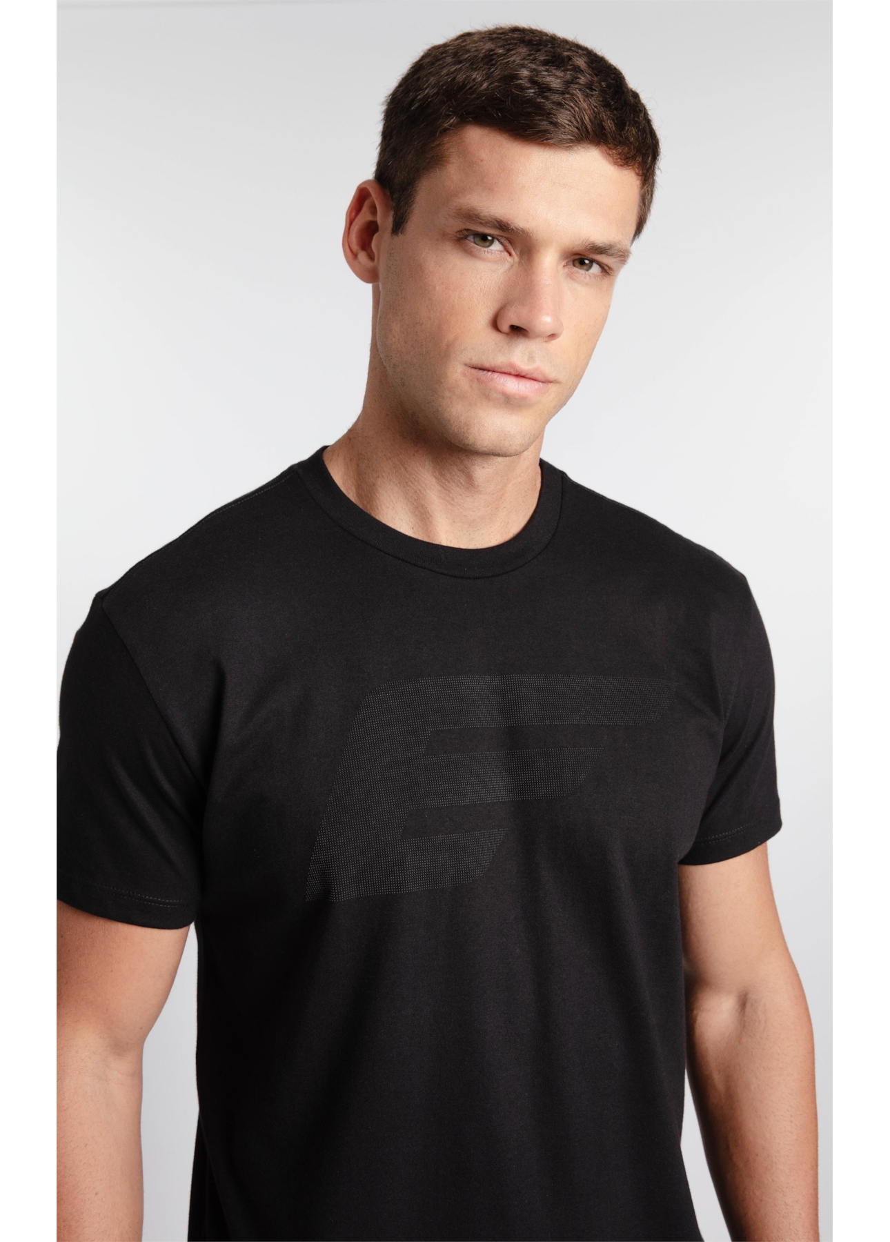 T-Shirt Cotton Fine Ellus Pin Preto