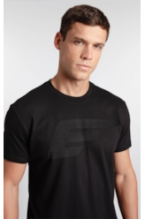 T-Shirt Cotton Fine Ellus Pin Preto