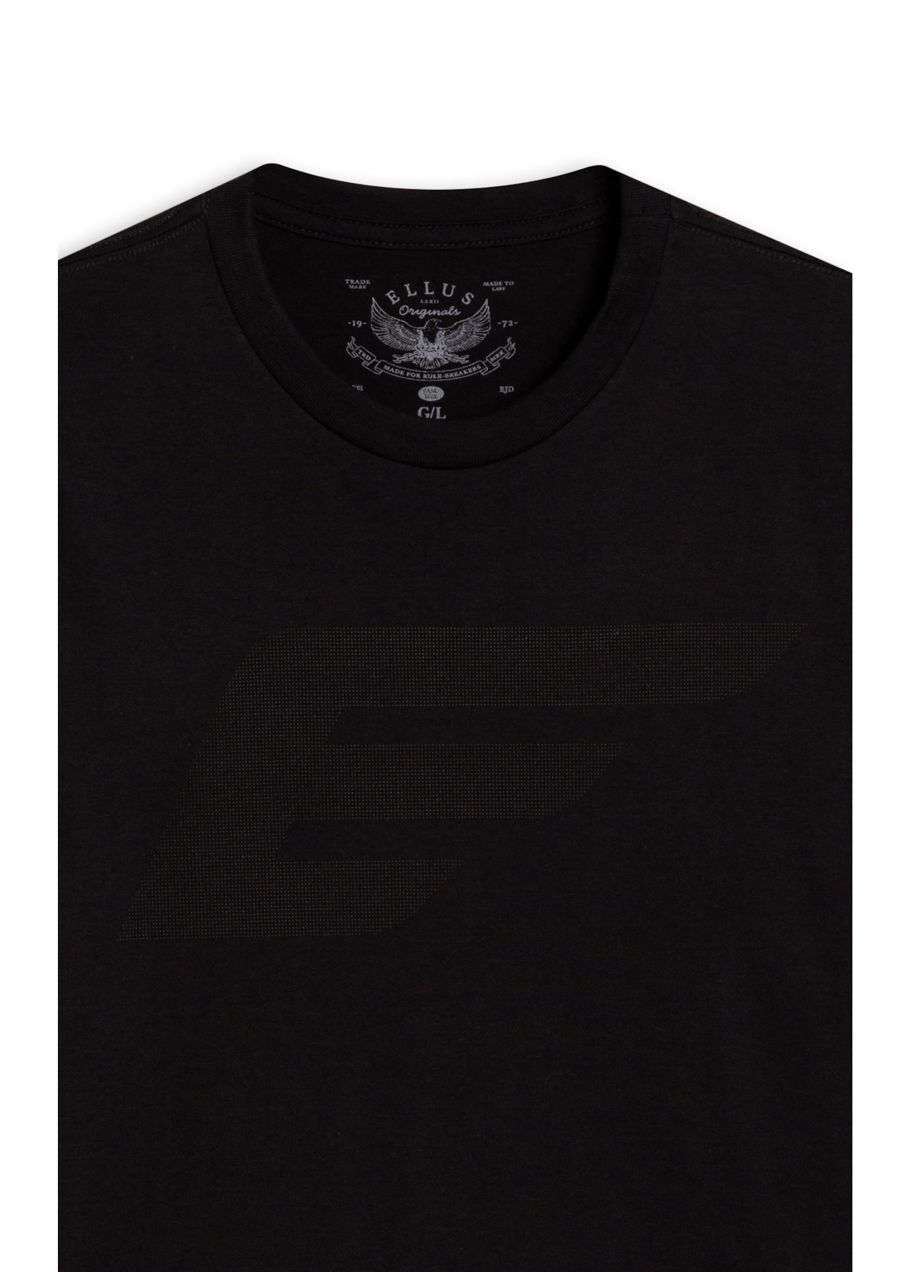 T-Shirt Cotton Fine Ellus Pin Preto