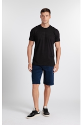 T-Shirt Cotton Fine Ellus Pin Preto