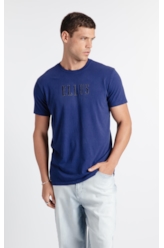 T-Shirt Cotton Fine Ellus Purple Blue