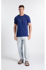 T-Shirt Cotton Fine Ellus Purple Blue