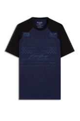 T-Shirt Cotton Fine Ellus Speed Raglan Dark Navy