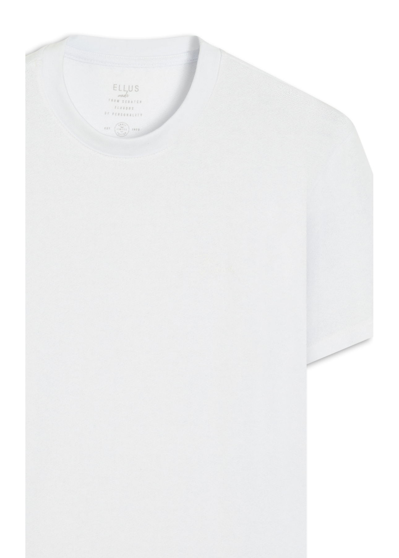T-Shirt Cotton Fine Ellus Tag Branco