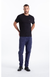 T-Shirt Cotton Fine Ellus Tag Preto