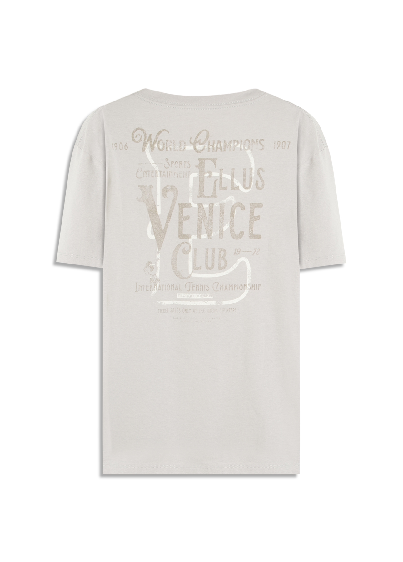 T-Shirt Cotton Fine Ellus Venice Azul Seco