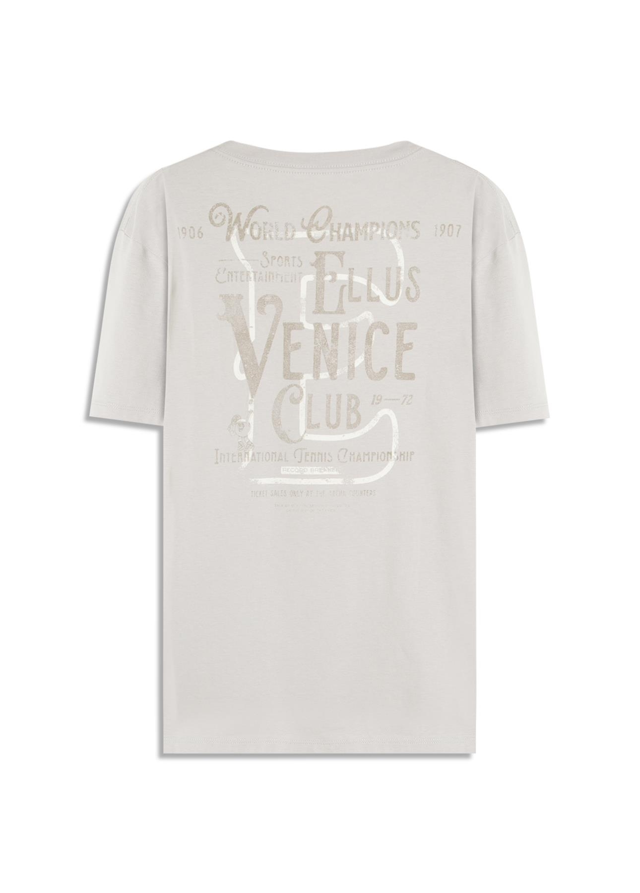 T-Shirt Cotton Fine Ellus Venice Azul Seco