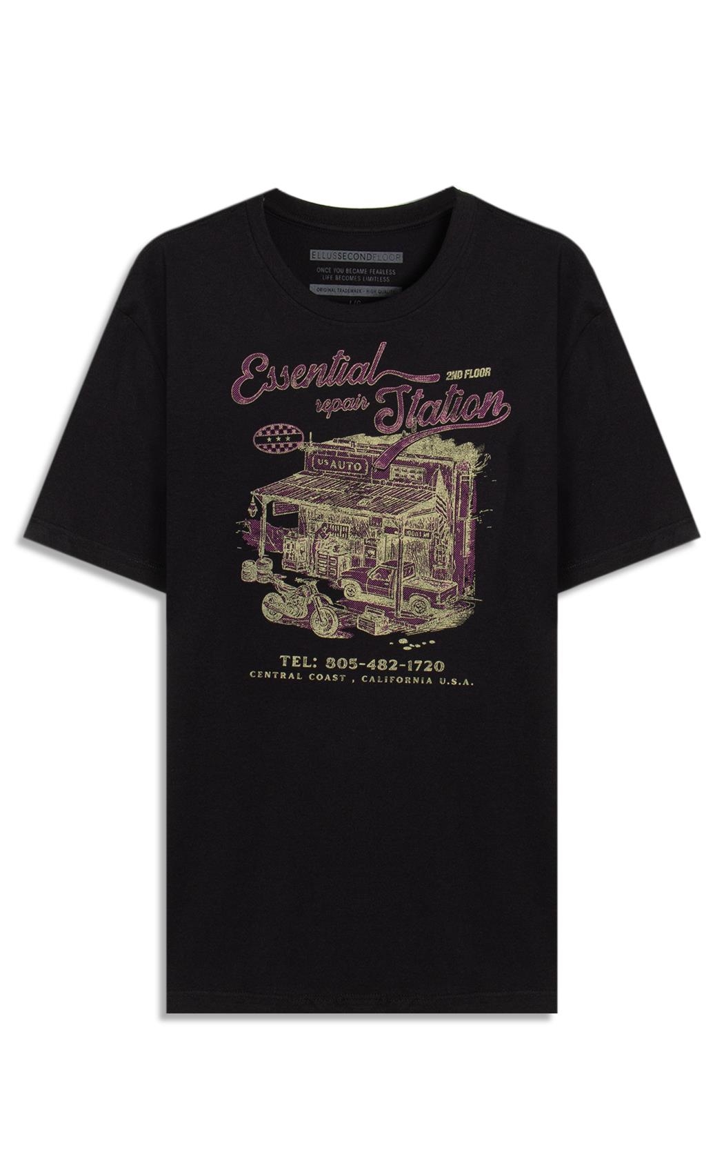 T-Shirt Cotton Fine Xtreme Tricks Preto