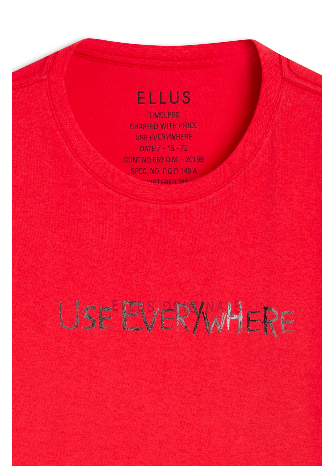 T-Shirt Cotton Fine Every Where Foil Vermelho