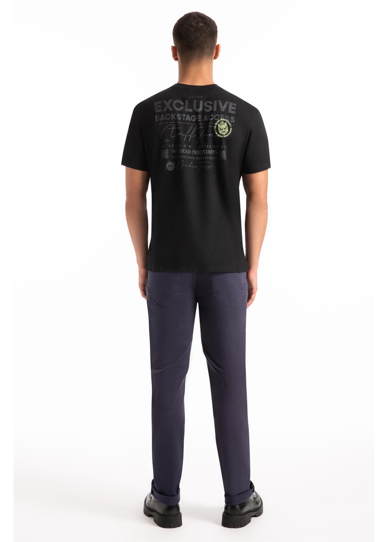 T-Shirt Cotton Fine Exclusive Ellus Classic Mc Preto