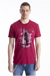 T-Shirt Cotton Fine Fearless Rock Bordeaux