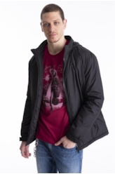 T-Shirt Cotton Fine Fearless Rock Bordeaux