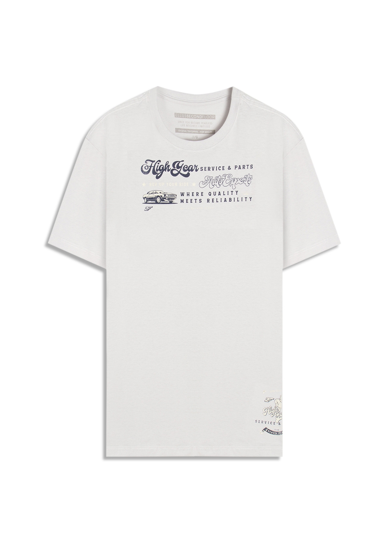 T-Shirt Cotton Fine High Gear Prata