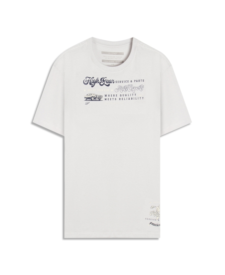 T-Shirt Cotton Fine High Gear Prata