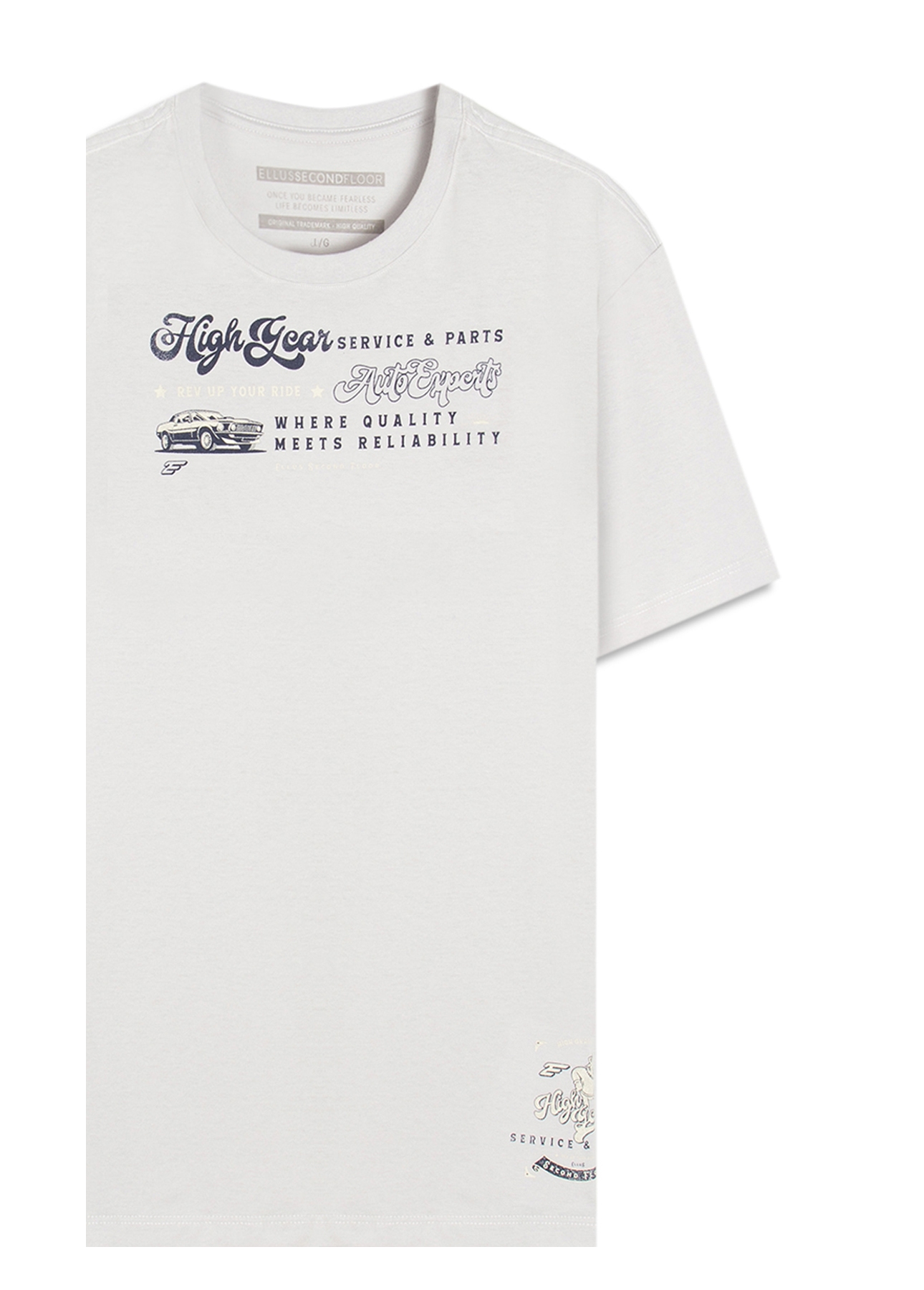 T-Shirt Cotton Fine High Gear Prata