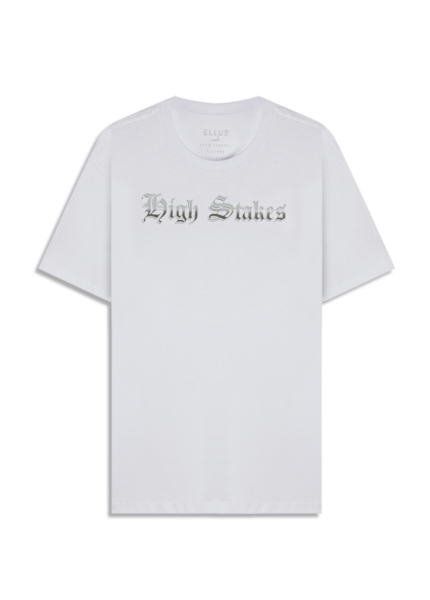 T-Shirt Cotton Fine High Stakes Branco